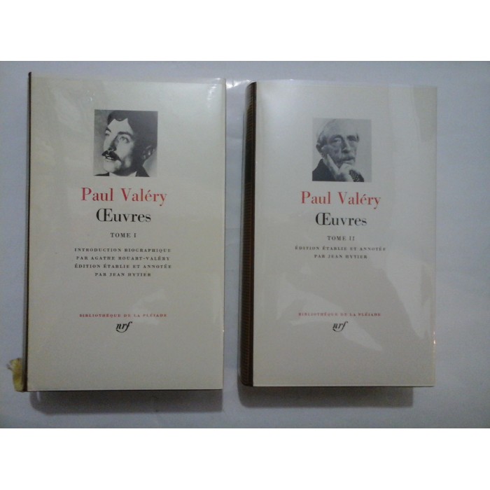 PAUL VALERY - OEUVRES - Bibliotheque de la PLEIADE (2 volume)